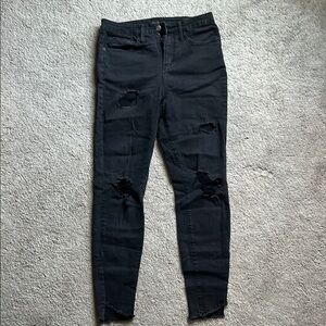 Wild Fable Black Skinny Distressed Jeans
